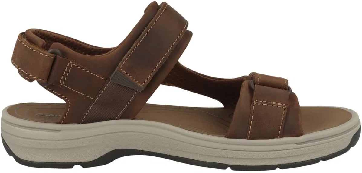 Сандалии Clarks Saltway Edge унисекс, Light Tan Lea — фото 3