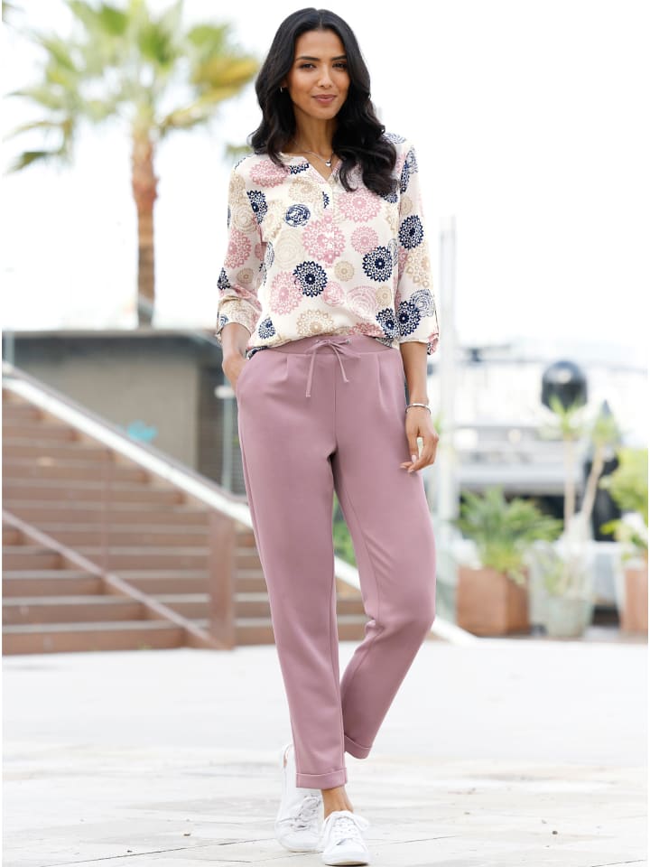 

Sieh an! Трикотажные брюки сиреневого цвета