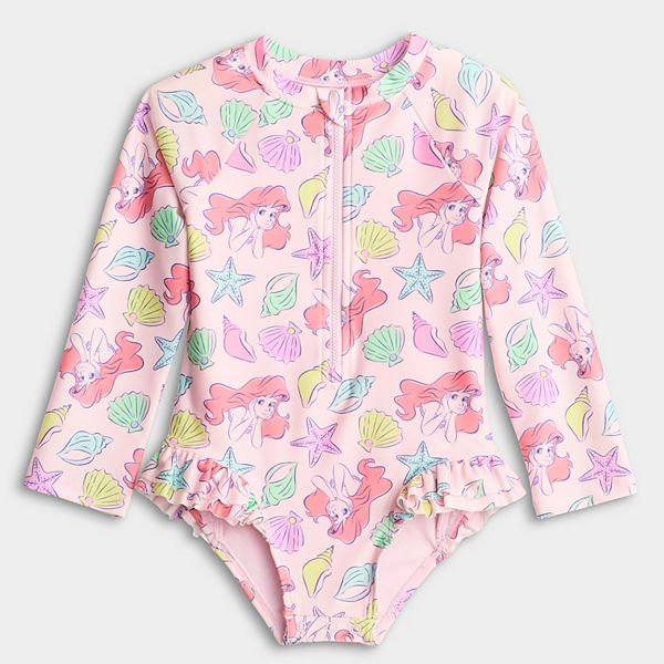 

Купальник-рашгард с рюшами Disney's Little Mermaid для девочки Disney/Jumping Beans