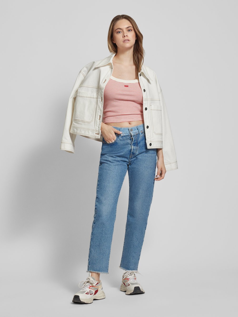 

Джинсы прямого кроя с пятью карманами Levi's