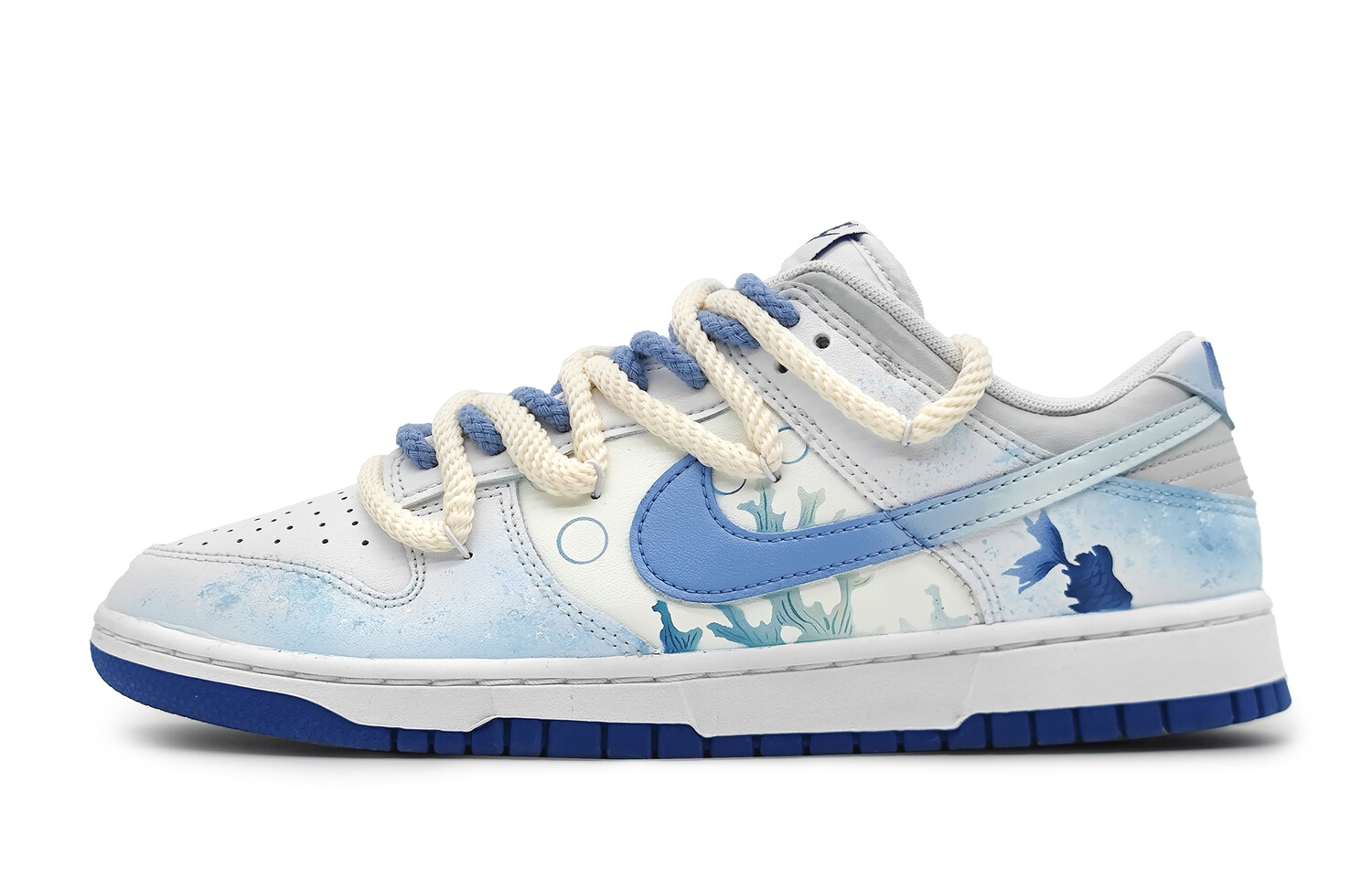 

Кроссовки Nike Dunk Skateboarding Shoes Women's Low-top, голубой, Синий, Кроссовки Nike Dunk Skateboarding Shoes Women's Low-top, голубой
