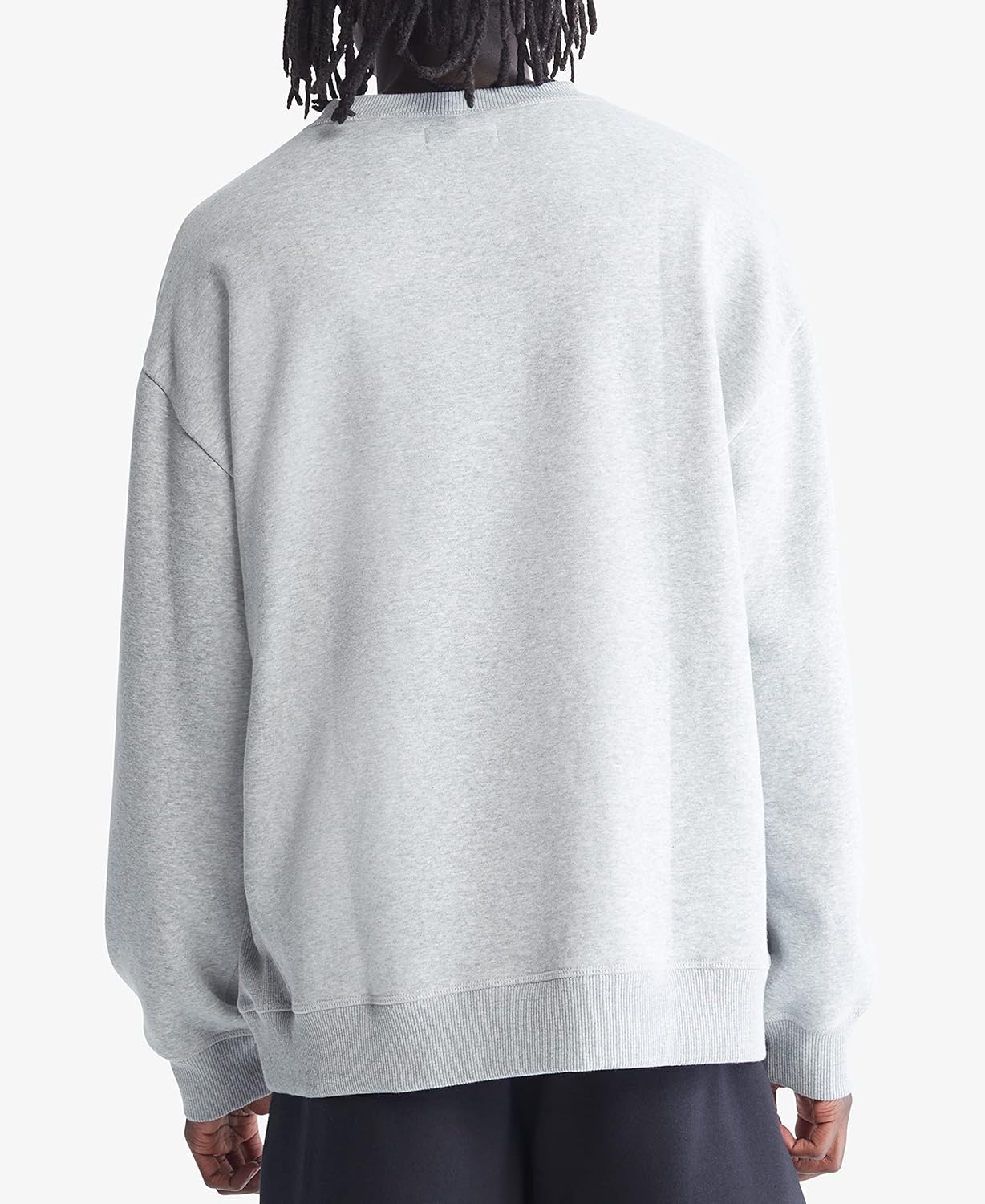 Мужской мягкий свитер для гольфа Calvin Klein Tour с круглым вырезом, Heroic Grey Heather — фото 2