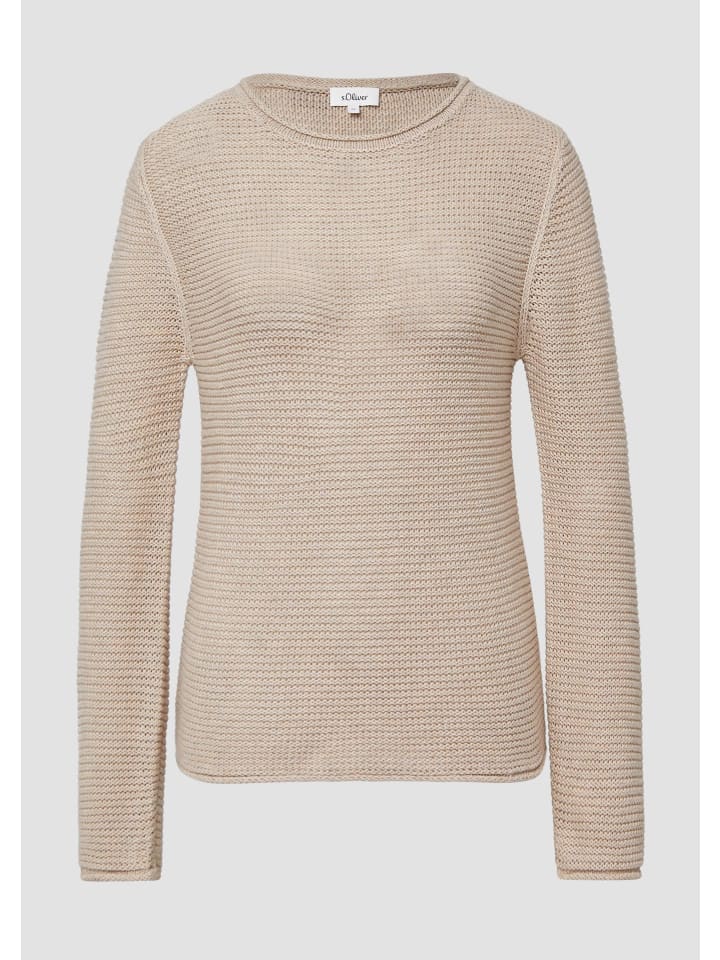 

Вязаный свитер в цвете 81W8_бежевый s.Oliver