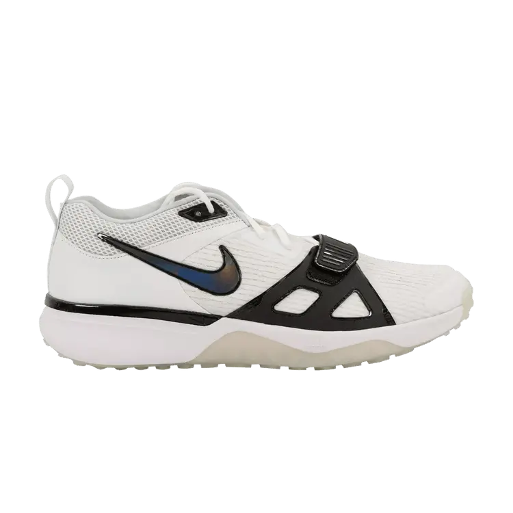 

Кроссовки Air Zoom Diamond Elite Turf 'White Iridescent - Black Outlined Swoosh', белый
