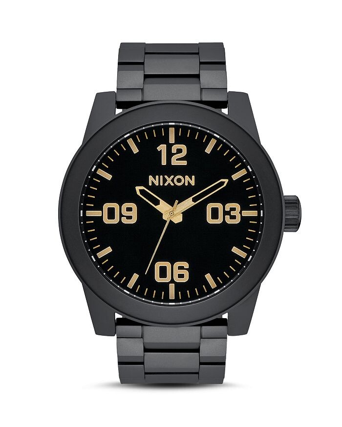 

Черные часы Nixon The Corporal, 48 мм, черный