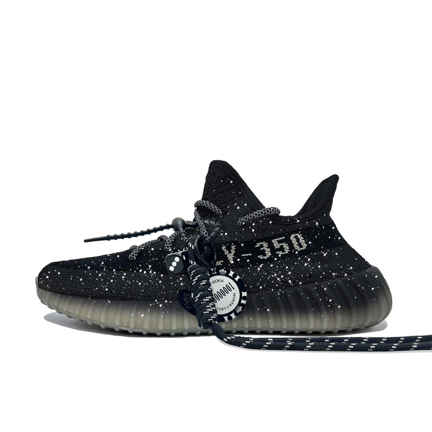 

Adidas Originals Yeezy Boost 350 V2 низкие повседневные кроссовки унисекс черные, цвет Black