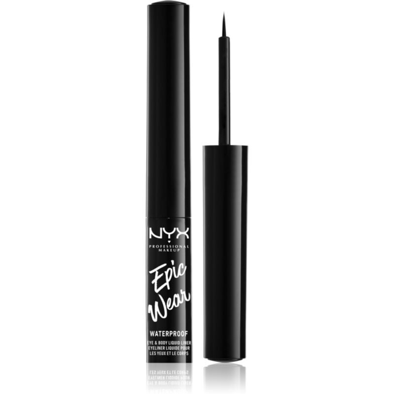 

NYX Professional Makeup Epic Wear Metallic Liquid Liner стойкая гелевая подводка для глаз оттенок 01 — Black Metal 3,5 мл