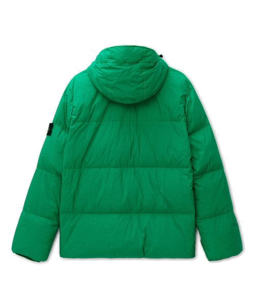 Куртка wappen patch garment dyckring claup nylon down tc hooded padded 'green' Stone Island, зеленый — фото 2