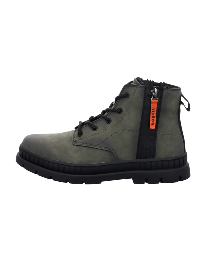 

Bugatti Ботильоны на шнуровке зеленого цвета