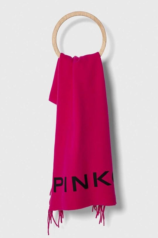 

Шерстяной шарф Pinko, фиолетовый