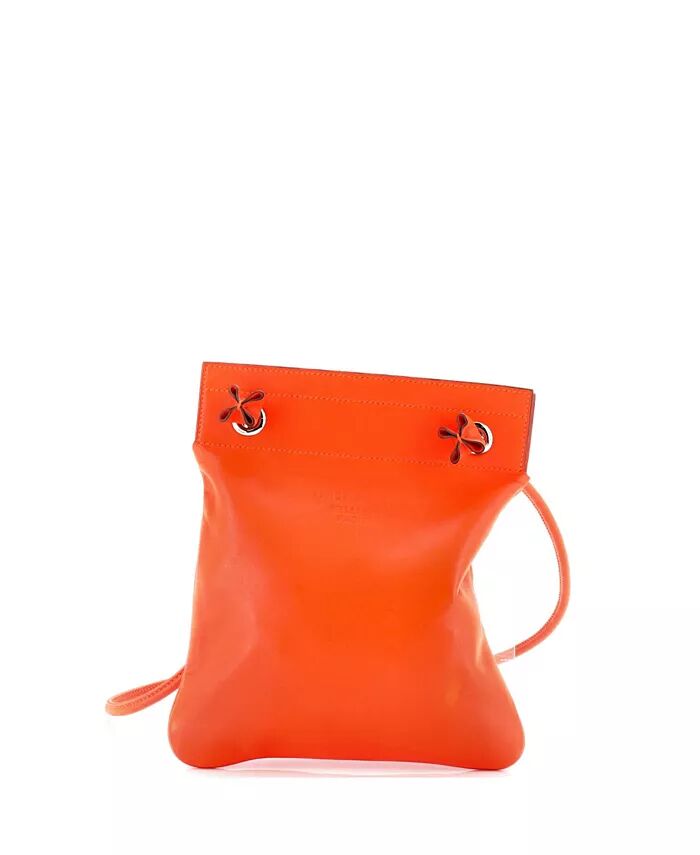 

Мини-сумка Aline Milo Lambskin and Swift Pre-Owned HERMÉS, оранжевый