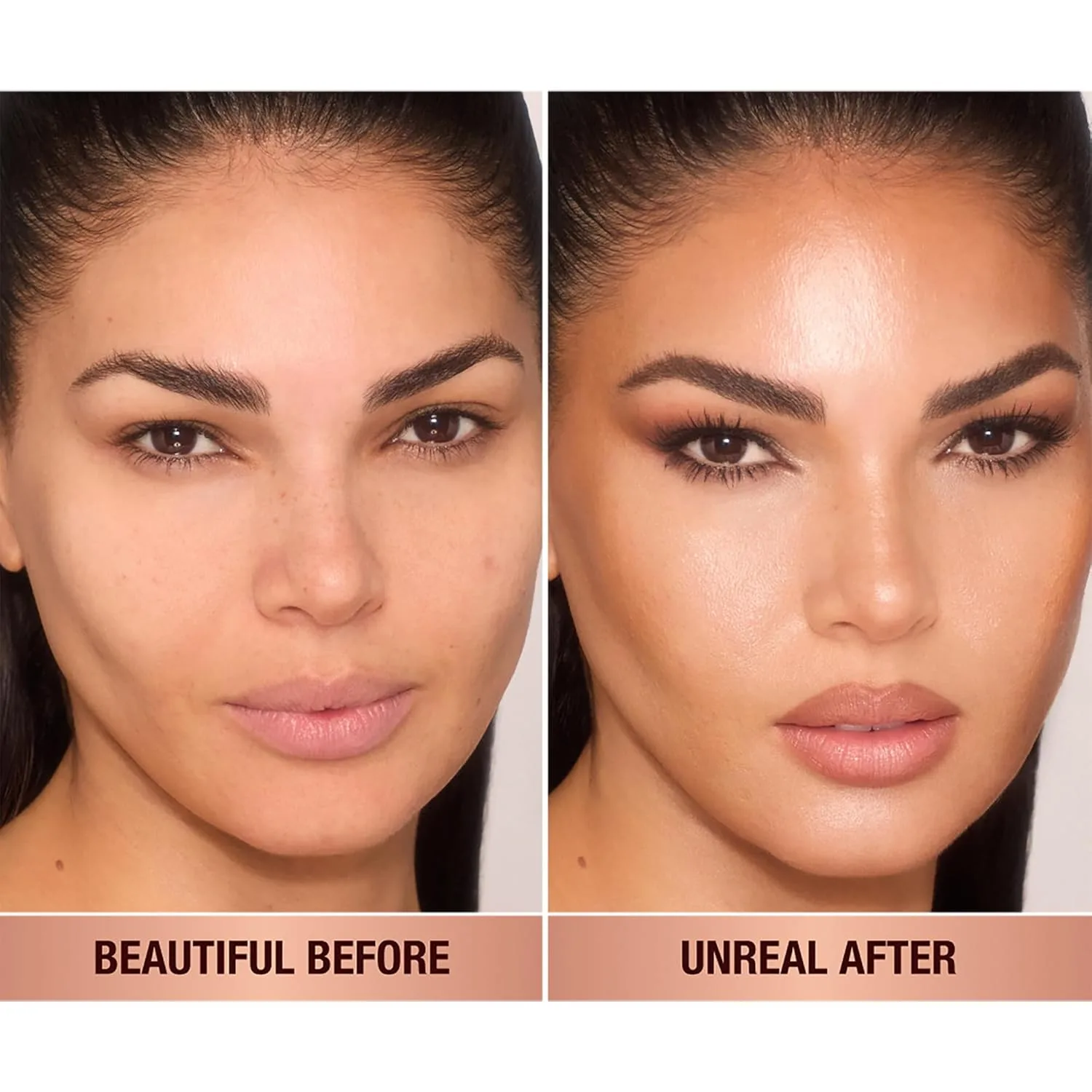 Charlotte Tilbury Unreal Skin Tint & Sheer Glow Hydrating Foundation Stick - кремовая тональная основа с легким покрытием и увлажняющим эффектом, 07.5 Medium - Medium with neutral undertones — фото 2
