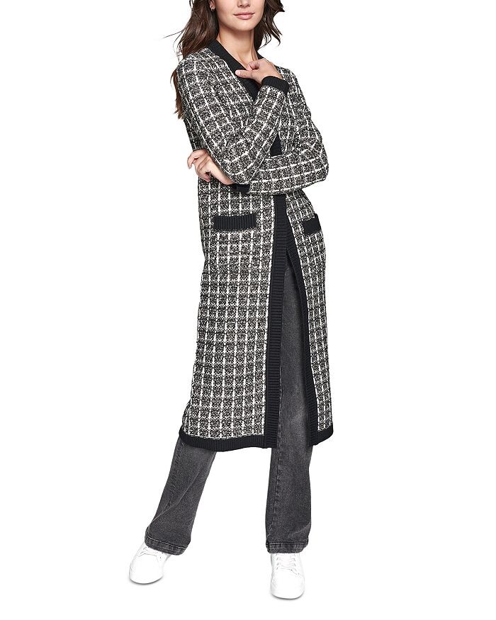 

KARL LAGERFELD PARIS Твидовый кардиган, серый