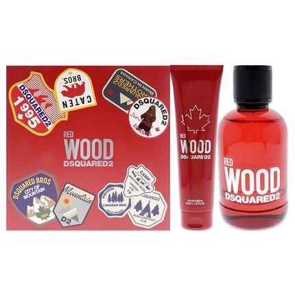 

Подарочный набор Red Wood Туалетная вода-спрей 100 мл + лосьон для тела 150 мл, Dsquared2