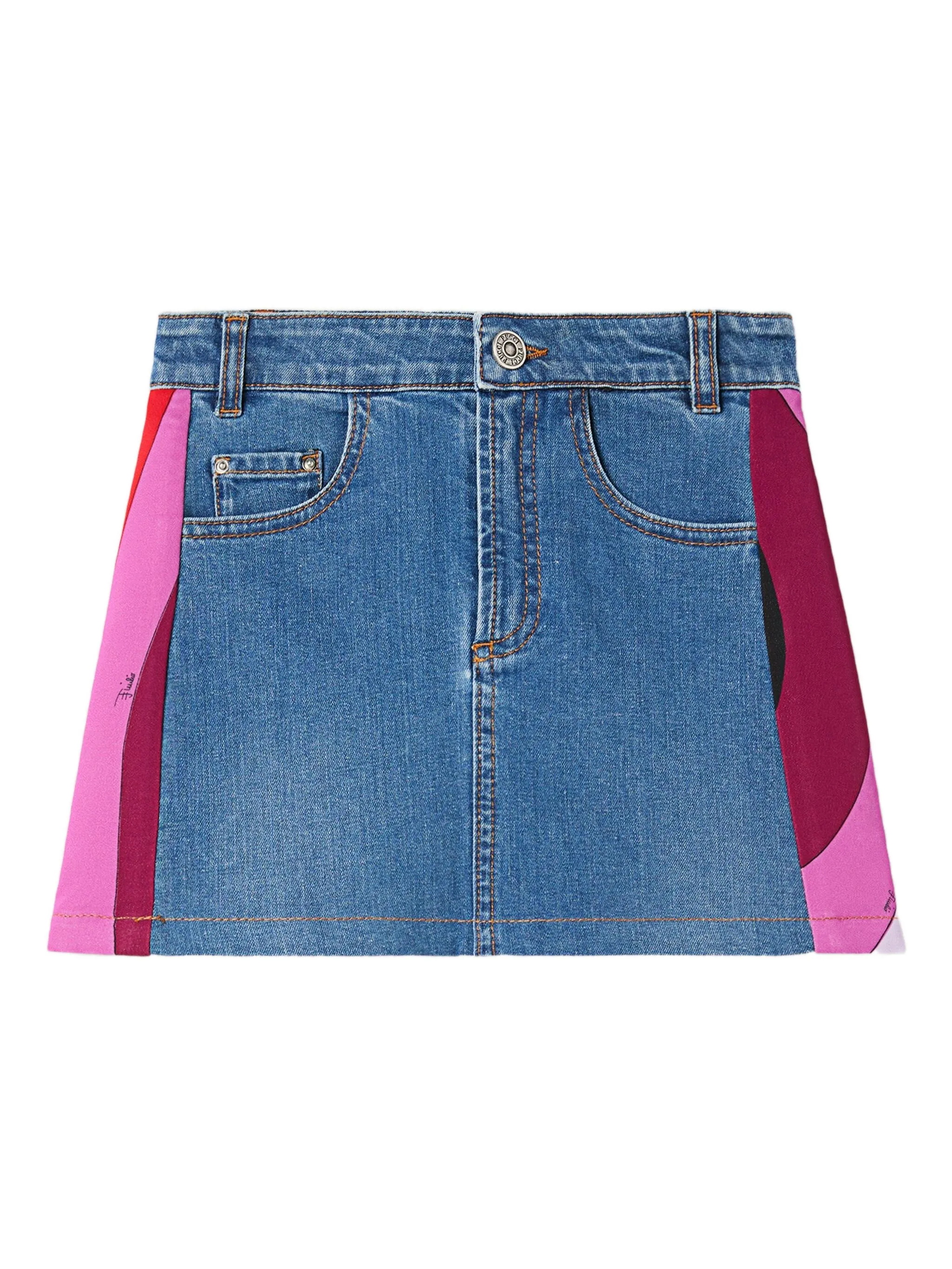 

Юбка с полосками Pucci Junior, синий