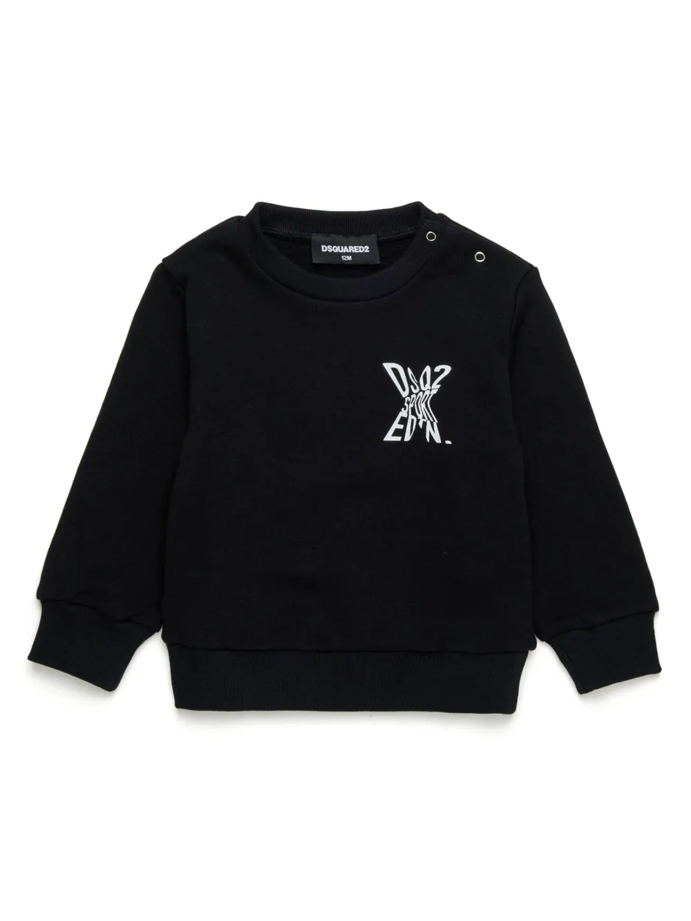 

Толстовка с логотипом из коллаборации с EDTN DSQUARED2 KIDS, черный