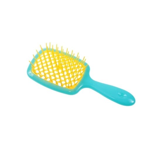 Пневматическая расческа Janeke, Superbrush Turquise-Yellow — фото 3
