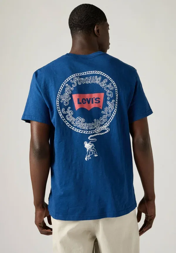 Футболка Levi'S, модель levis records crus - blues, цвет черный