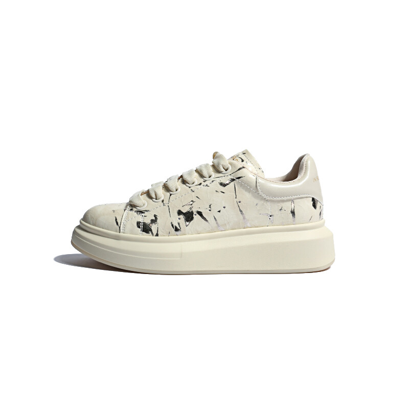 

Кроссовки CENTRAL&KITTY Skateboarding Shoes Women's Mid-top Beige, бежевый