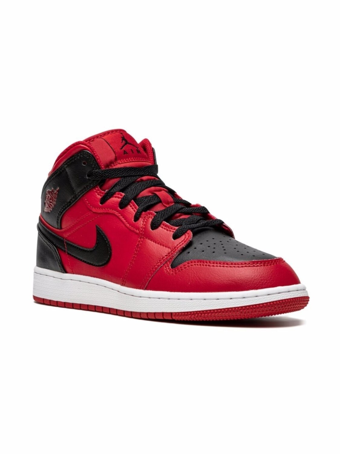 

Кроссовки Air Jordan 1 Mid Jordan Kids, красный