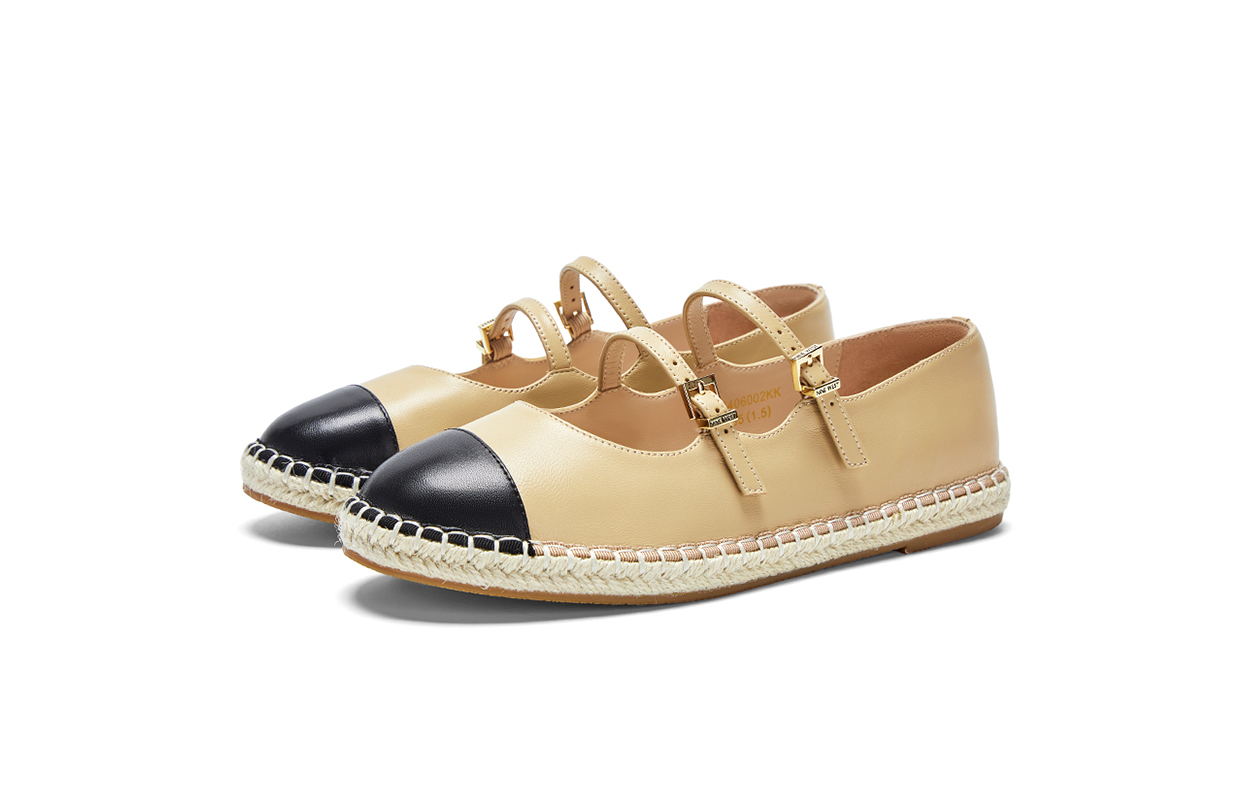 Повседневные туфли женские NINE WEST, абрикосово-черные — фото 3