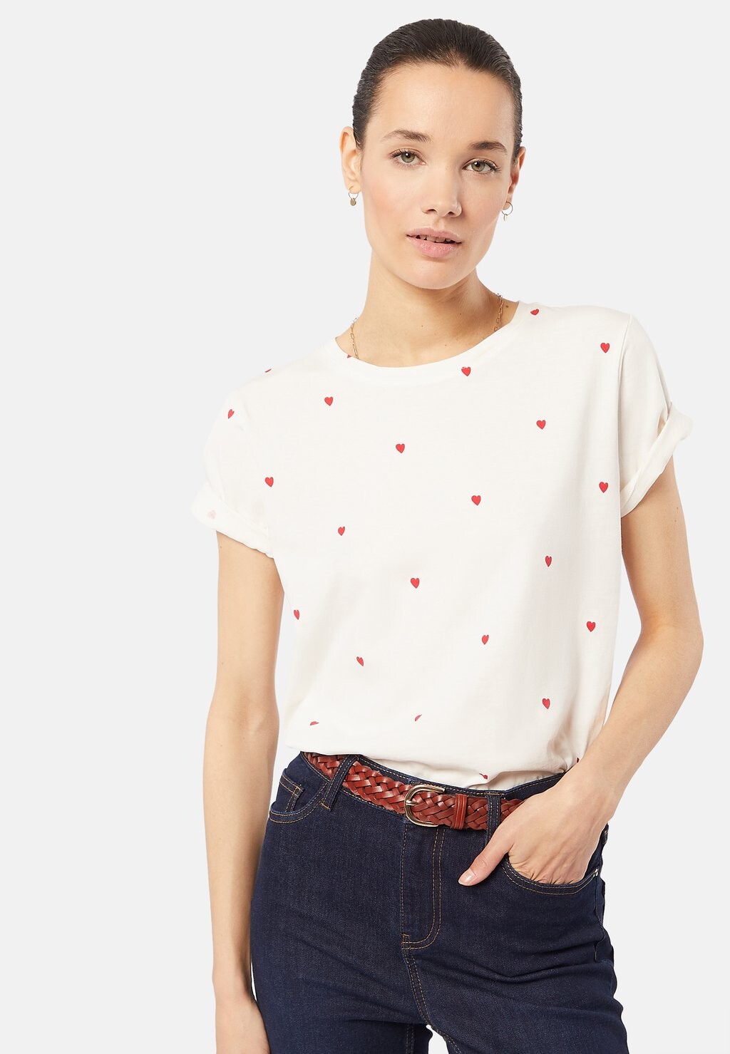 

Футболка с принтом PASSIANE Etam, цвет rouge