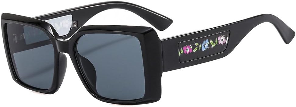 

Женские квадратные солнцезащитные очки 2027 года, винтажные розовые зеркальные солнцезащитные очки для моды, большая оправа, крутые, сексуальные, женские MTZJH, Black Grey