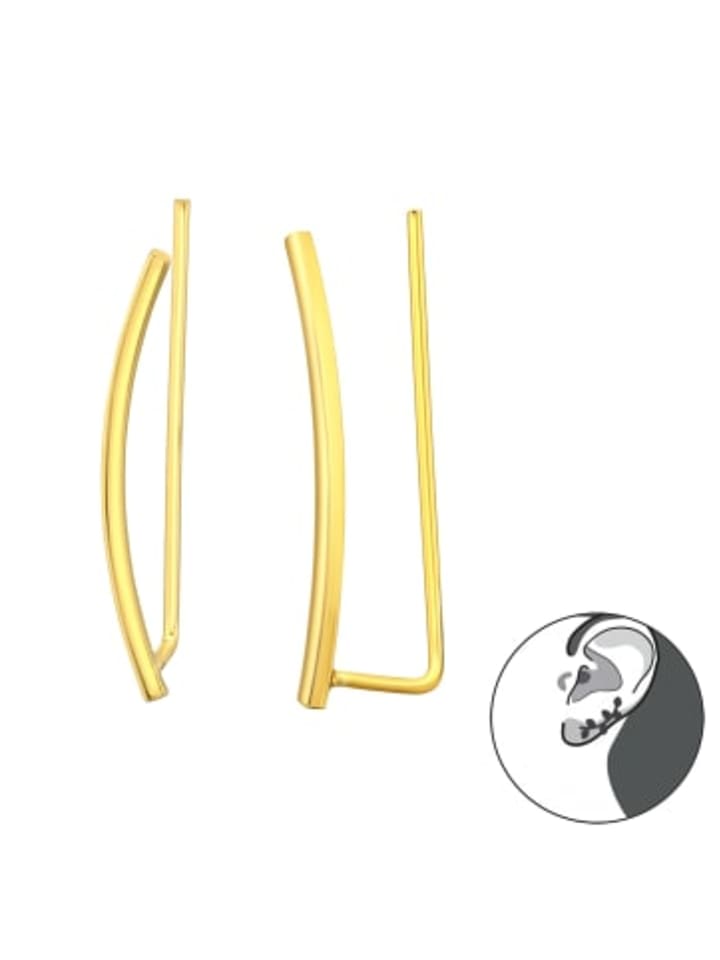 

Серьги, подвеска, планка из золота, комплект из 2 штук Alexander York, золотой