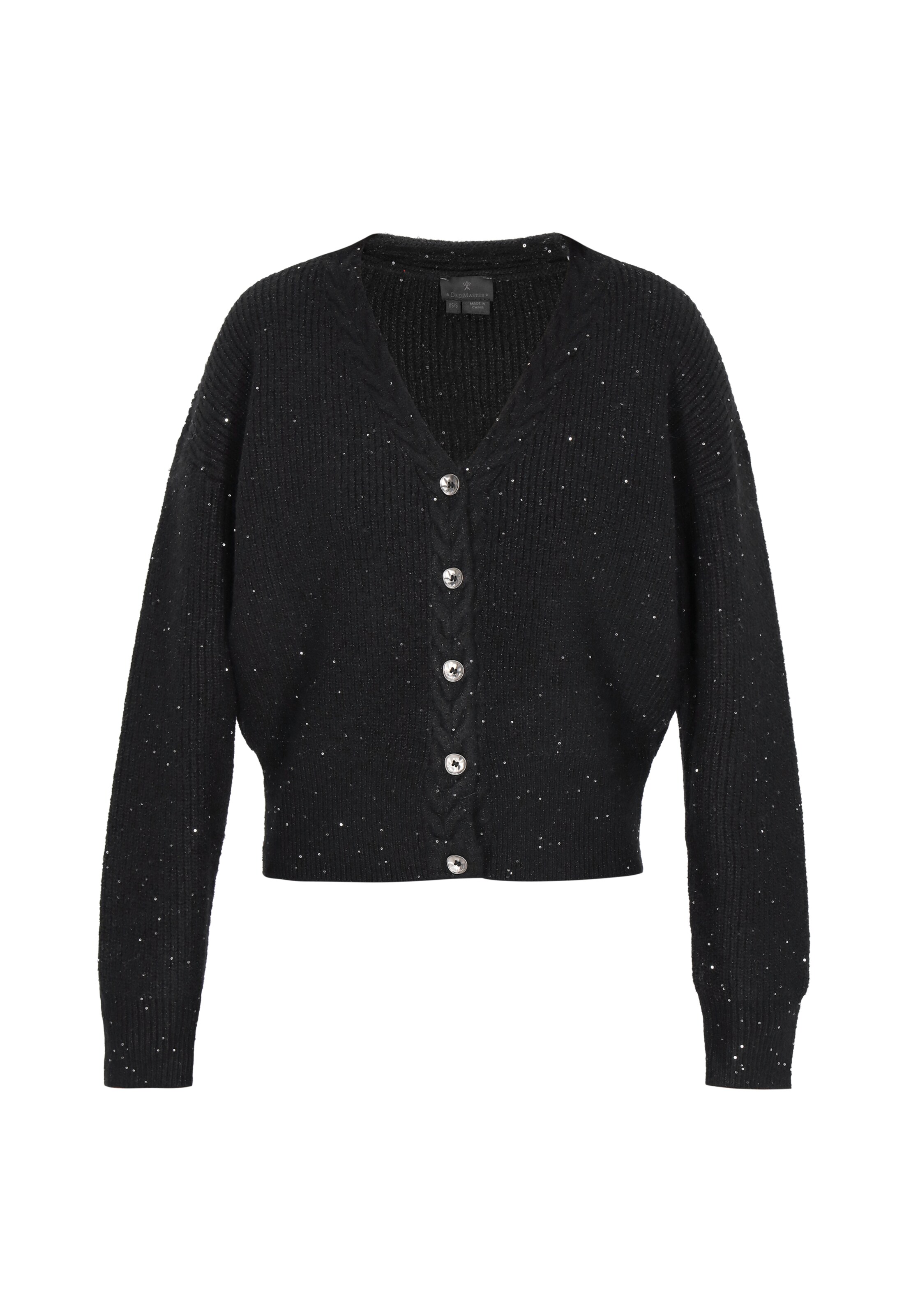 

DreiMaster Klassik Вязаный кардиган в черном цвете