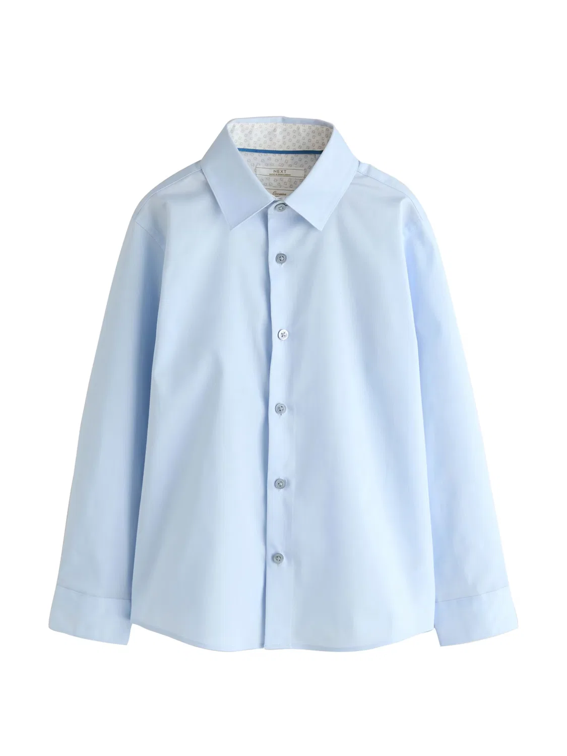 Рубашка на пуговицах стандартного кроя Next, Light Blue