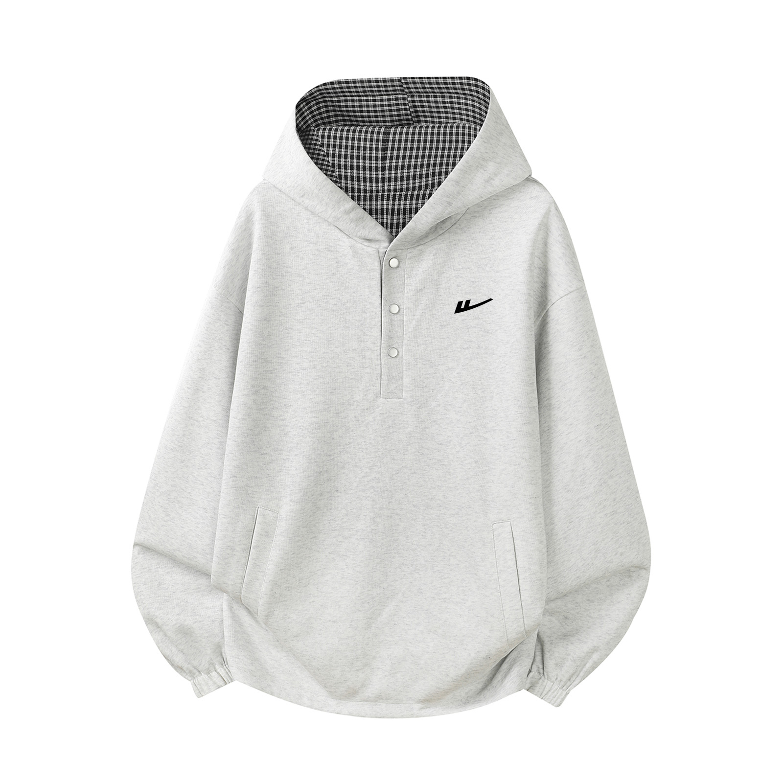 

Толстовка Women's Hooded Moderate Regular WARRIOR, белый heather серый[free diy brand merch]