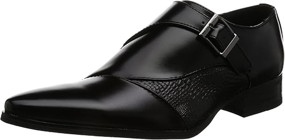 

Мужские лоферы MM/one (ЭмЭмВан) с застежкой-монк, зауженный носок, без шнуровки, черный