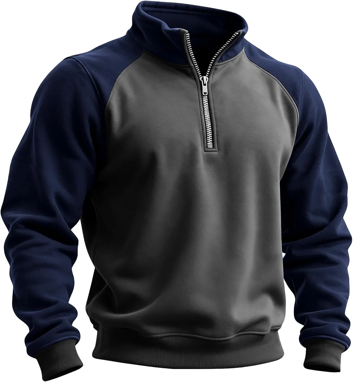 

FQZWONG свитшот для мужчин, фэшн-квартал-зип пуловер, винтажный лонгслив с капюшоном