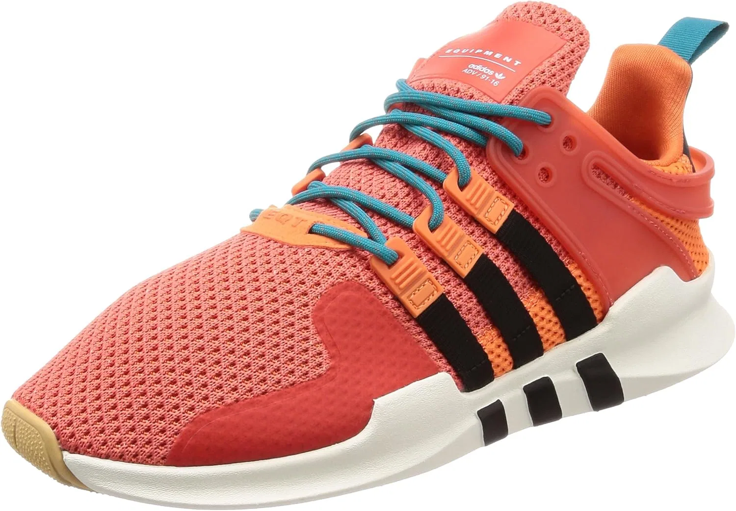 Мужские летние гимнастические кроссовки Adidas EQT Support ADV, Orange Trace Orange S18 White Tint S18 Gum 3