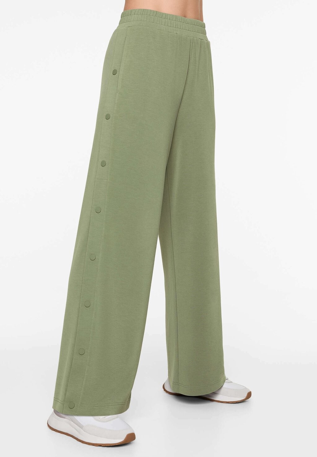 

Спортивные брюки TOUCH WIDE WITH BUTTONS OYSHO, цвет Mottled Green