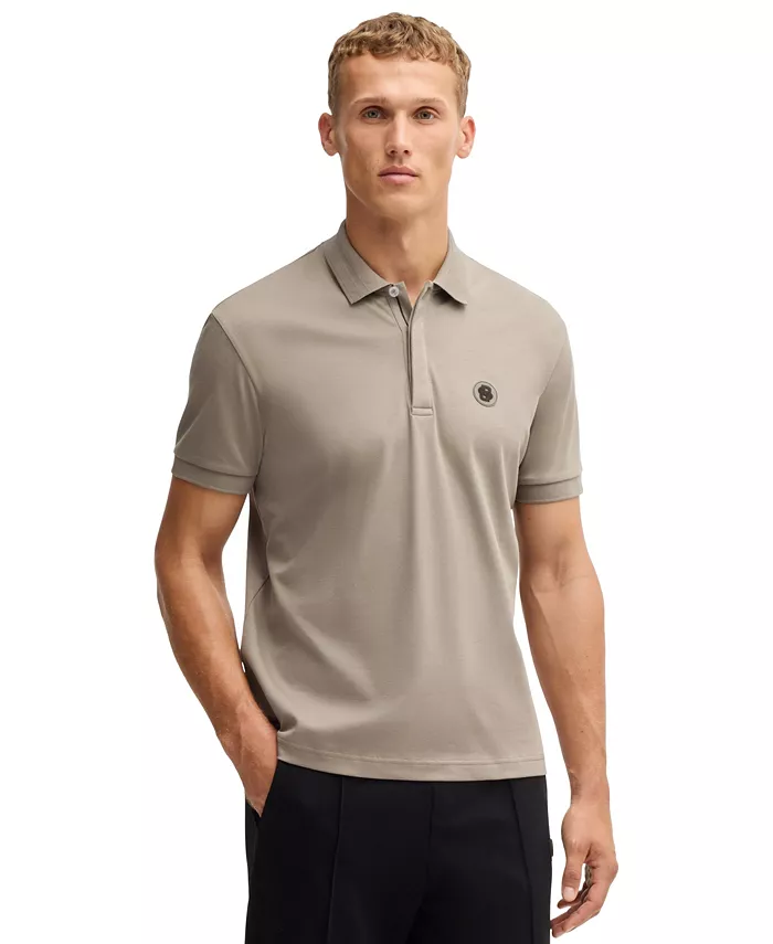 

Мужская хлопковая поло Paddy Hugo Boss, зеленый