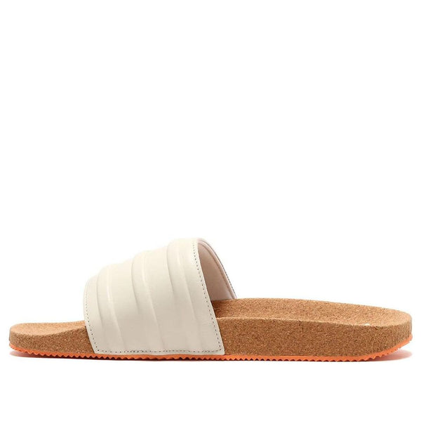 

Тапочки adilette premium 'beige cork' Adidas, бежевый