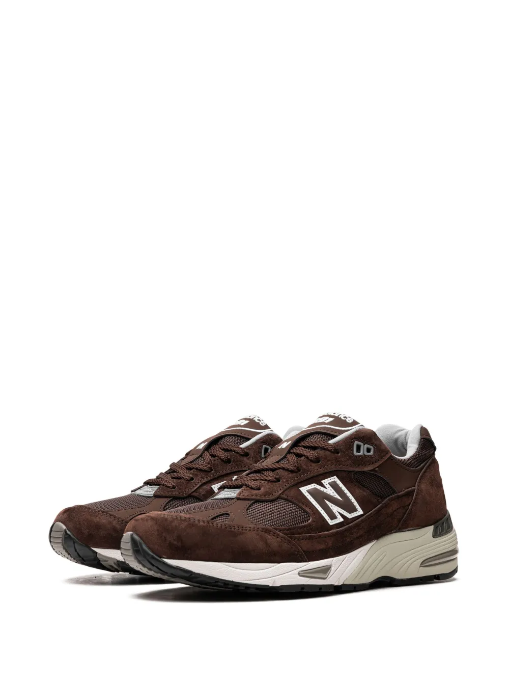 Кроссовки 991 NEW BALANCE, коричневый — фото 4