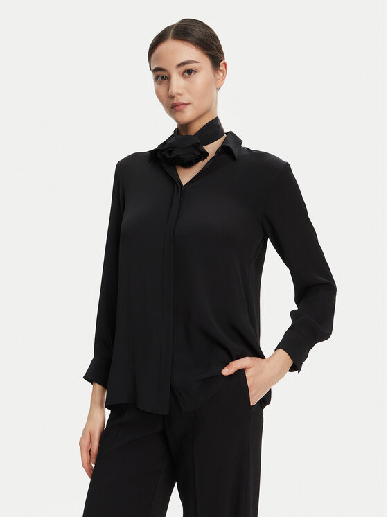 

Рубашка regular fit Cabiria 2523116071 Marella, чёрный