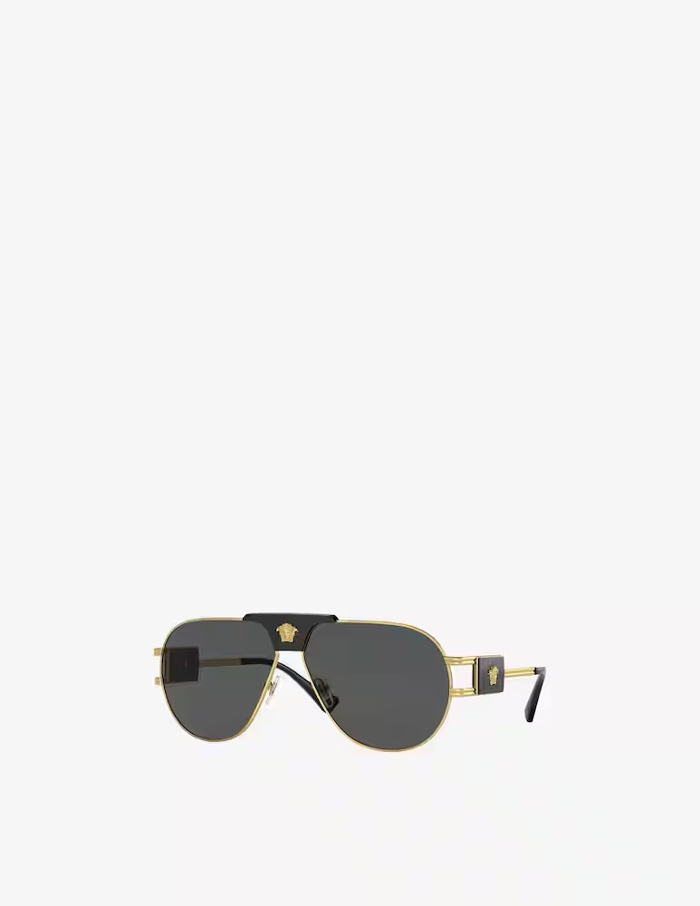 

Солнцезащитные очки-авиаторы VE2252 Versace, цвет 63 Gld/Gry