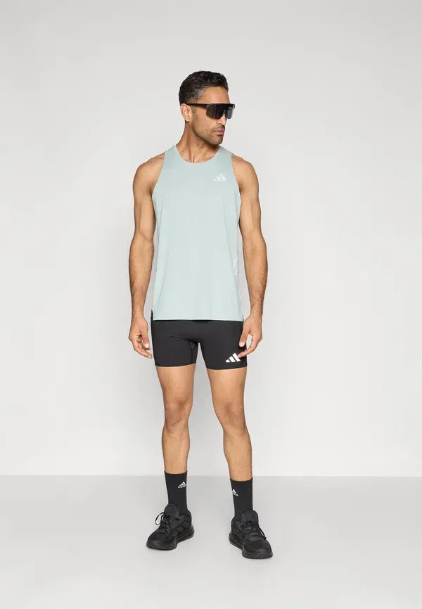 Тайтсы беговые Adidas Performance Adizero short running, черный — фото 2