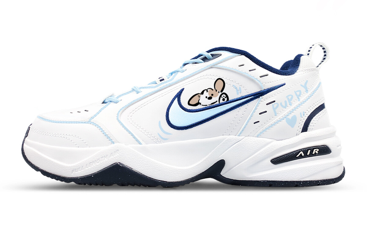 

Кроссовки Air Monarch 4 Chunky унисекс с низким верхом белого/синего цвета Nike, белый