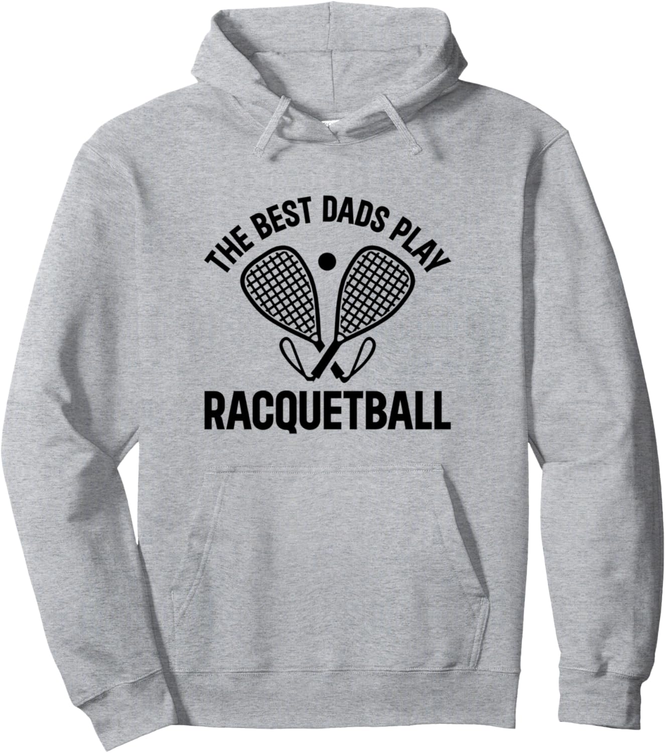 

Папа-любитель ракетбола - Лучший папа, играющий в ракетбол. Толстовка Daddy Racquetball Player, серый