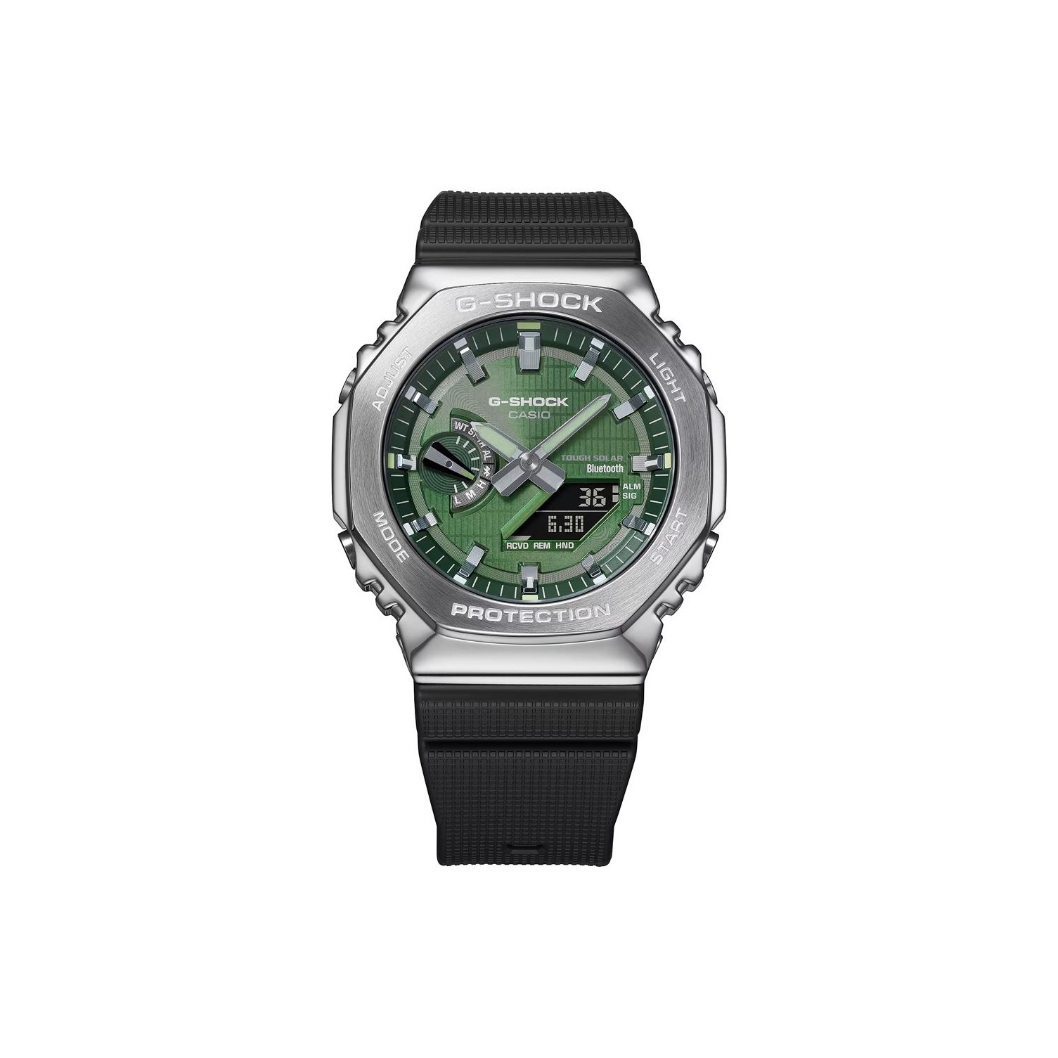 

CASIO Часы Unisex Liquid Crystal/Analog Dual Display Series Green Watch GBM-2100A-1A3, Green Dial