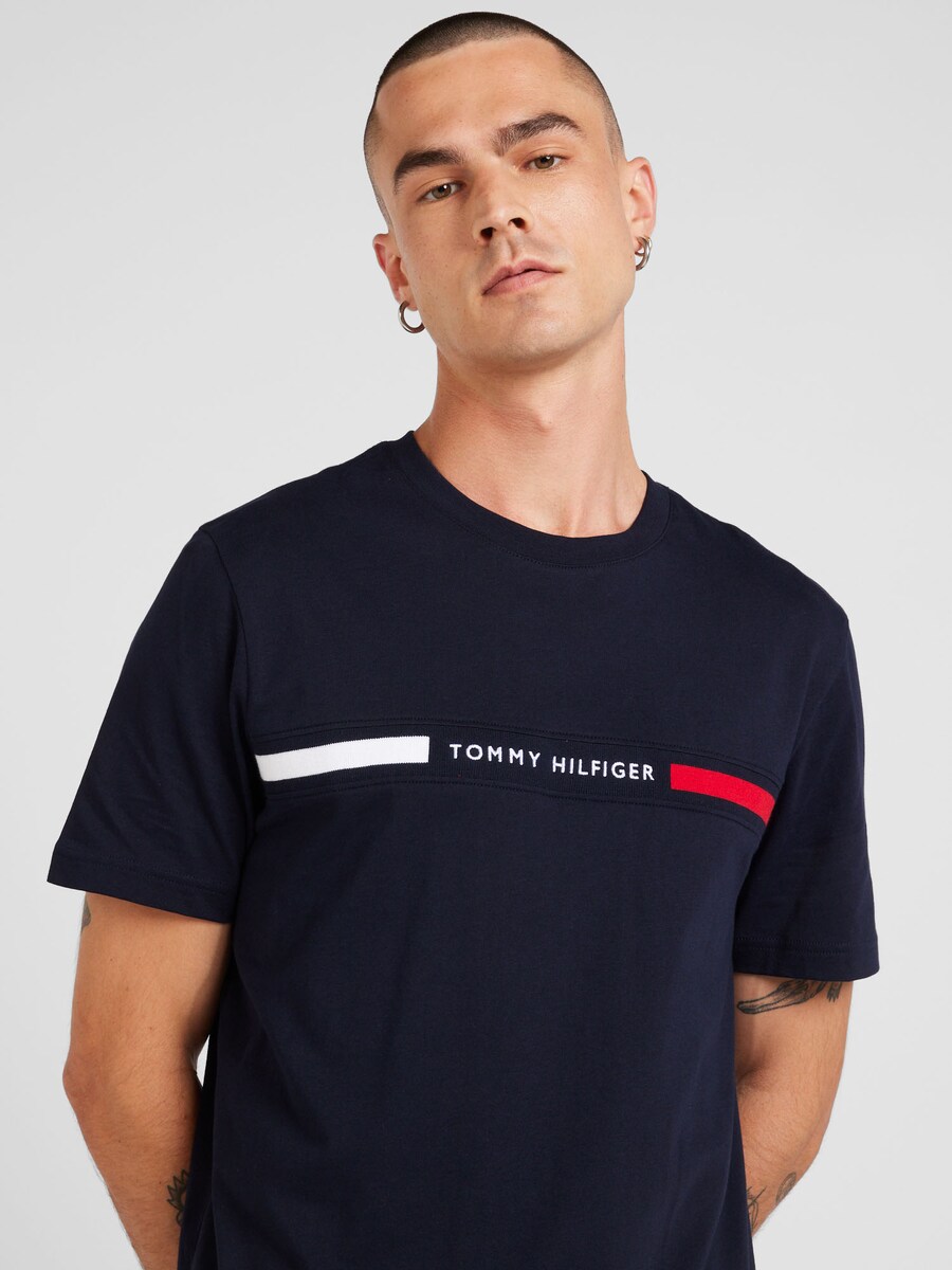 Классическая футболка TOMMY HILFIGER Shirt, темно-синий — фото 3