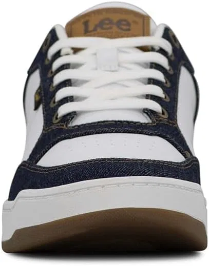 Кроссовки Lee Mens Roland, White Navy Denim — фото 2