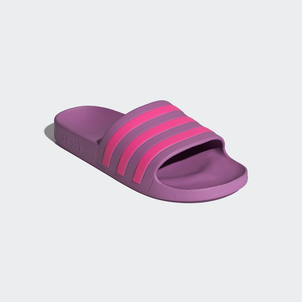 Шлепанцы Adidas Adilette Aqua Slides, цвет Preloved Purple/Lucid Pink/Preloved Purple — фото 4
