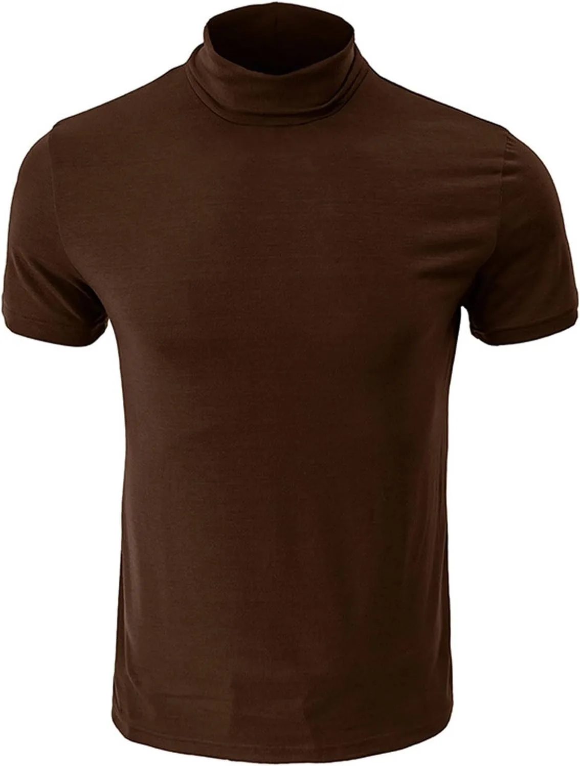 Мужская футболка с воротником-стойкой, короткий рукав, Slim Fit — фото 4