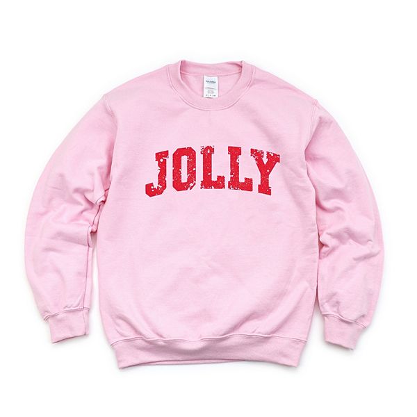 

Джинсовка Jolly varsity arched distressed с принтом Simply Sage Market, Light Pink