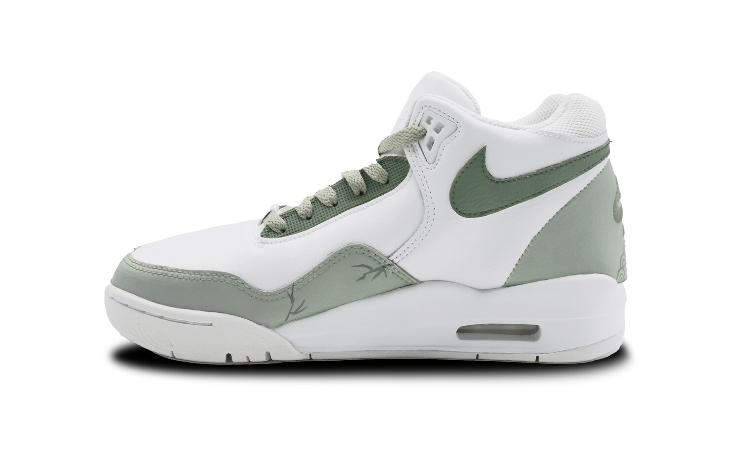 

Кроссовки Nike Flight Legacy Vintage Basketball Shoes Unisex Mid-top Green, цвет Matcha